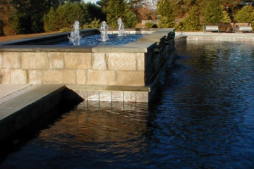 Stone Water Fountain Pool